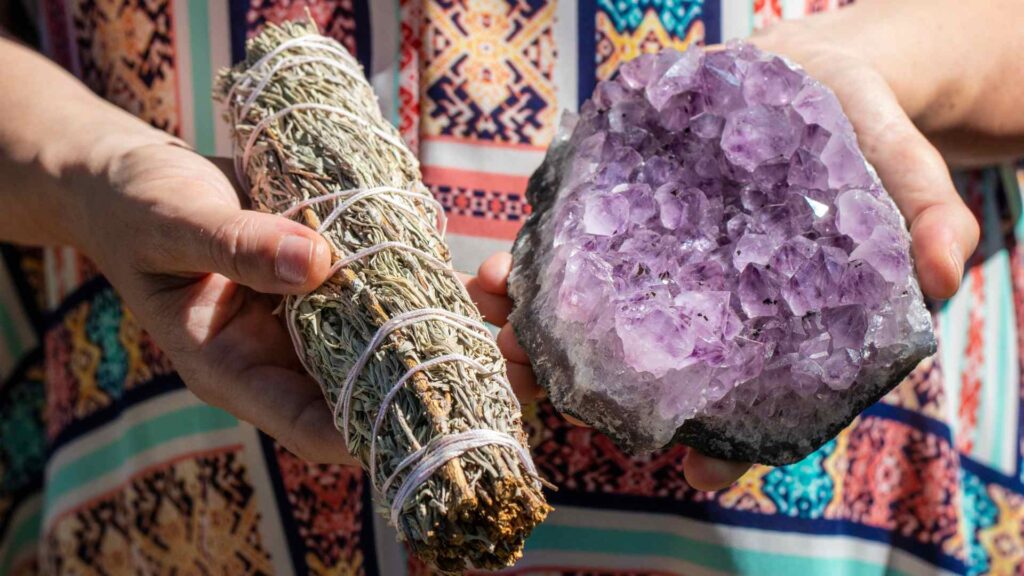 Crystal Cleanse with Sage